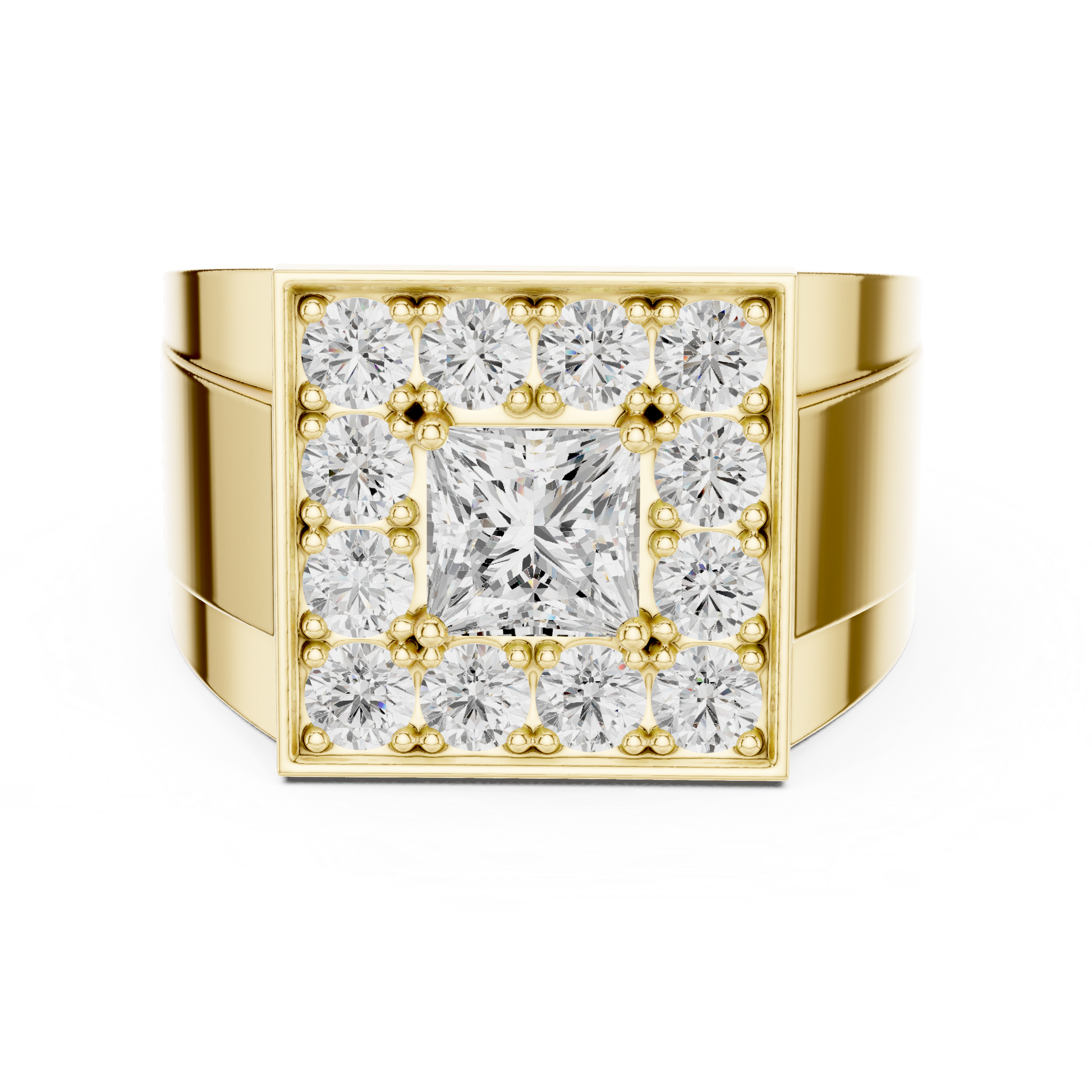 Round Halo Lab Grown Diamond Ring