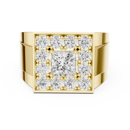Round Halo Lab Grown Diamond Ring