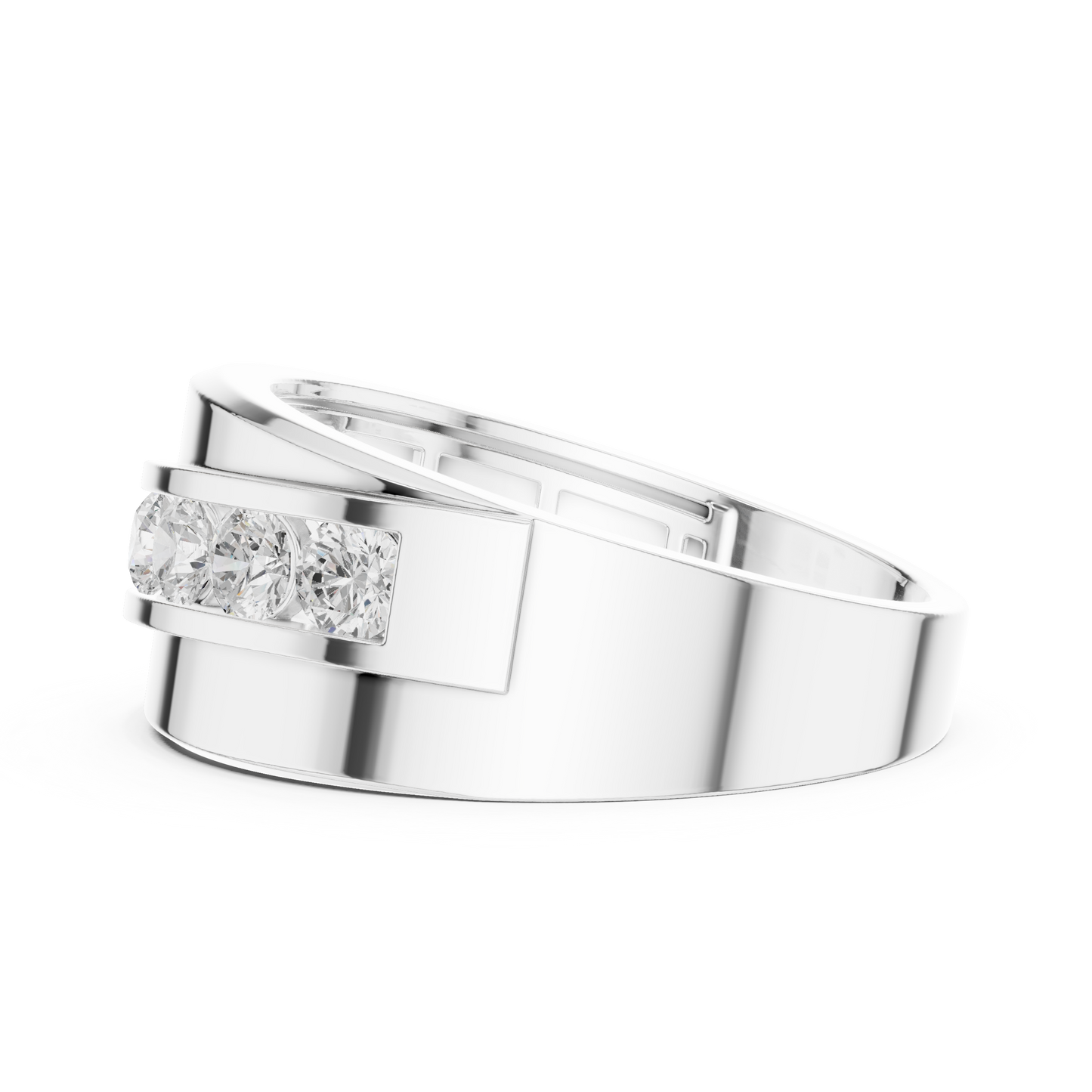 Round Channel Lab Grown Diamond Ring