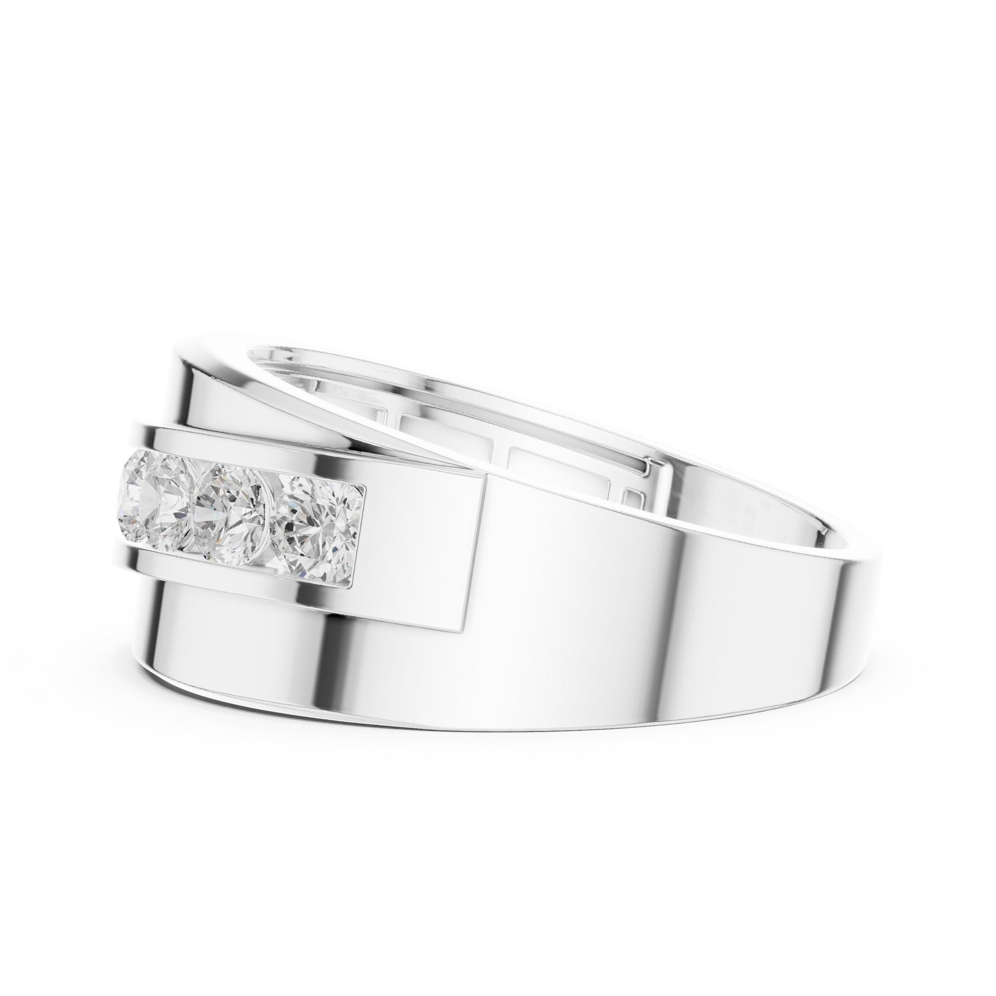 Round Channel Lab Grown Diamond Ring