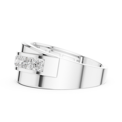 Round Channel Lab Grown Diamond Ring
