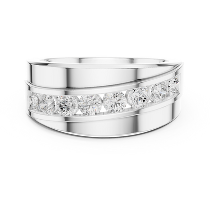 Round Channel Lab Grown Diamond Ring