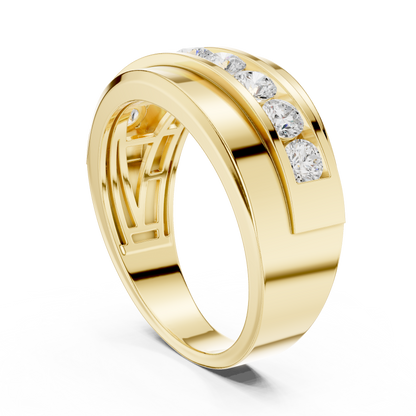 Round Channel Lab Grown Diamond Ring