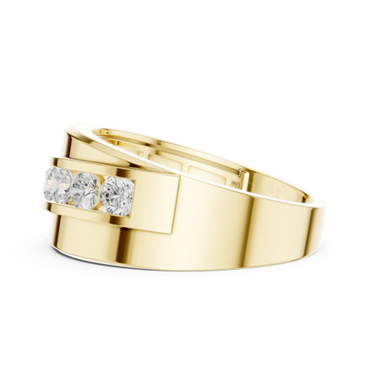 Round Channel Lab Grown Diamond Ring