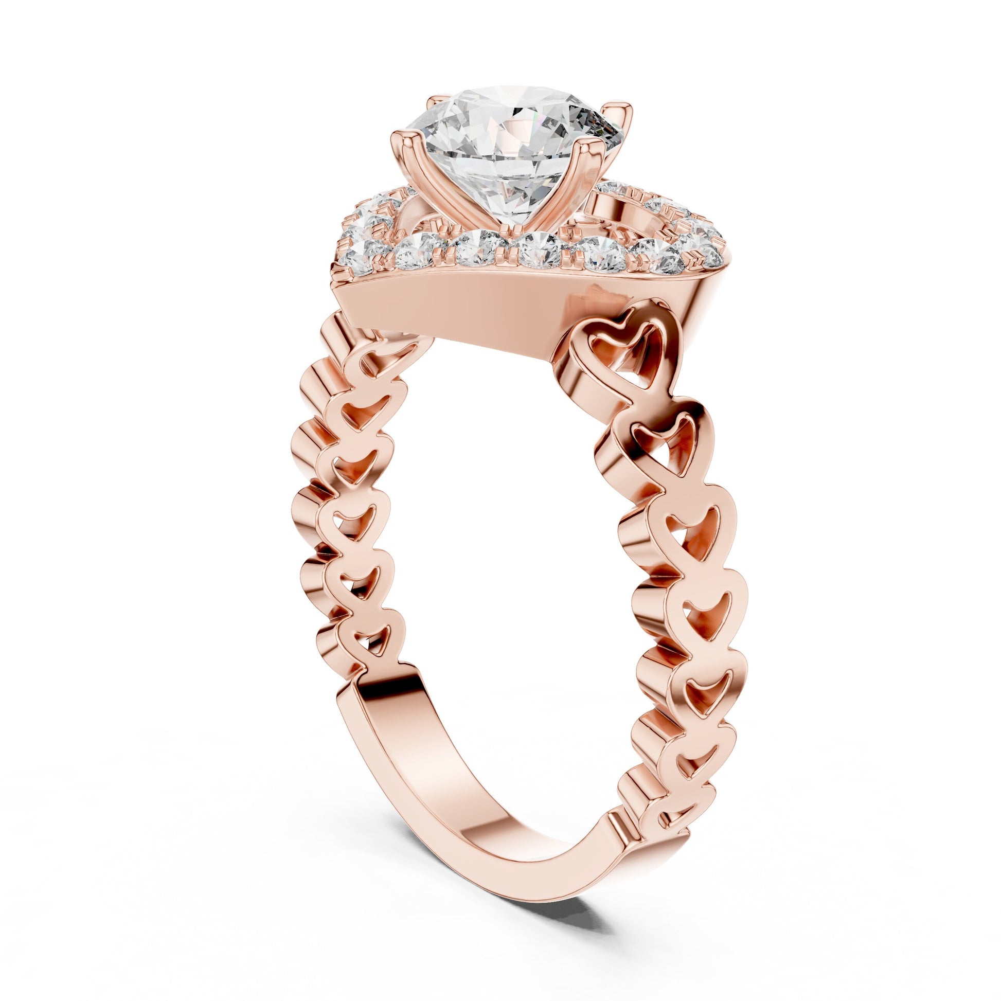 Mixed Shape Lab Grown Diamond Halo Ring