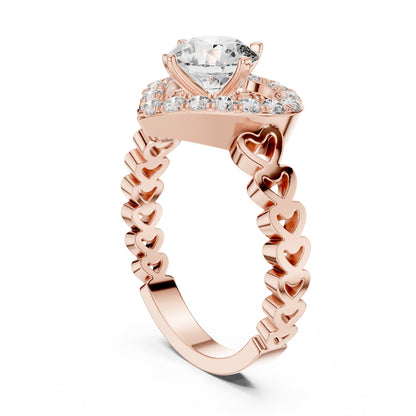 Mixed Shape Lab Grown Diamond Halo Ring