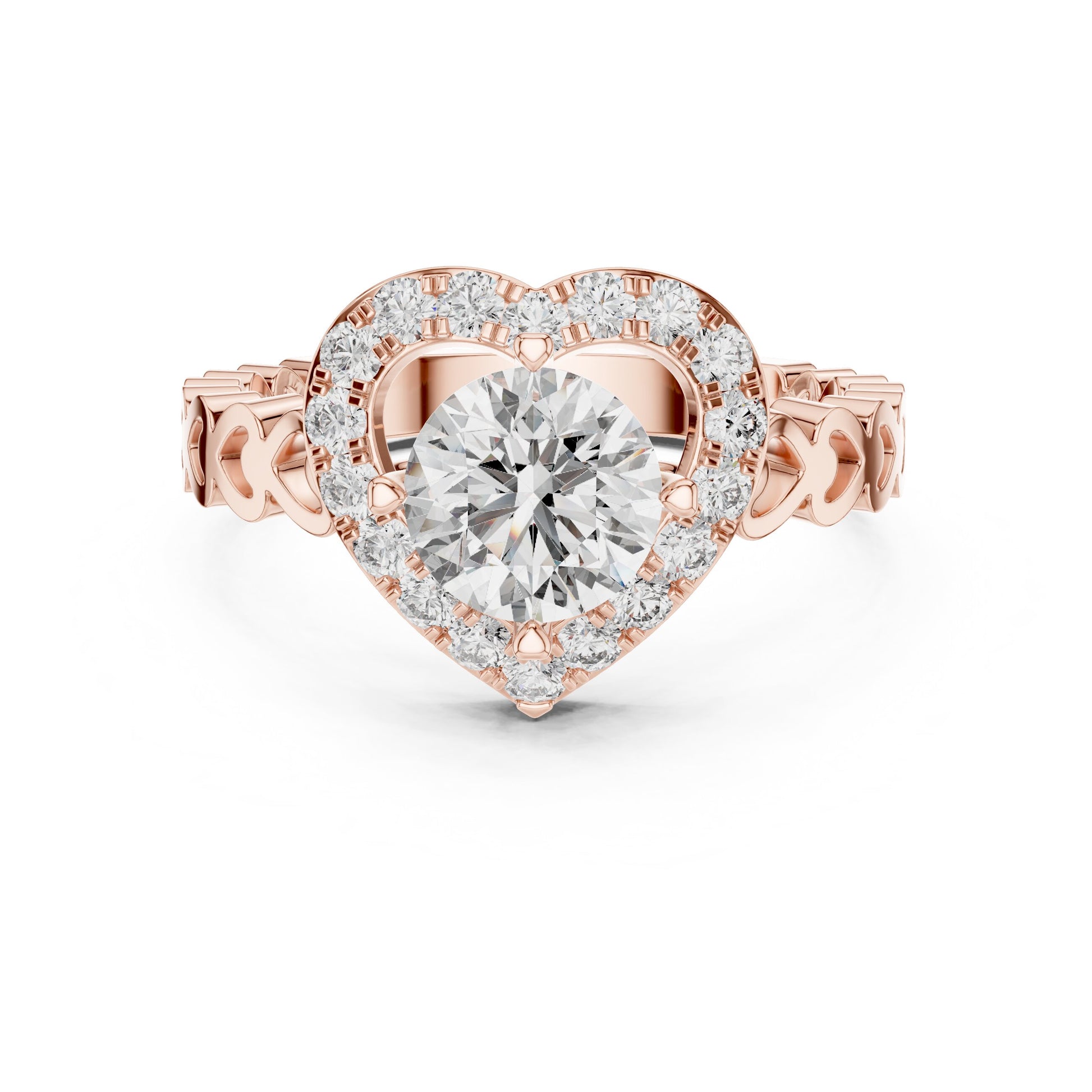 Mixed Shape Lab Grown Diamond Halo Ring