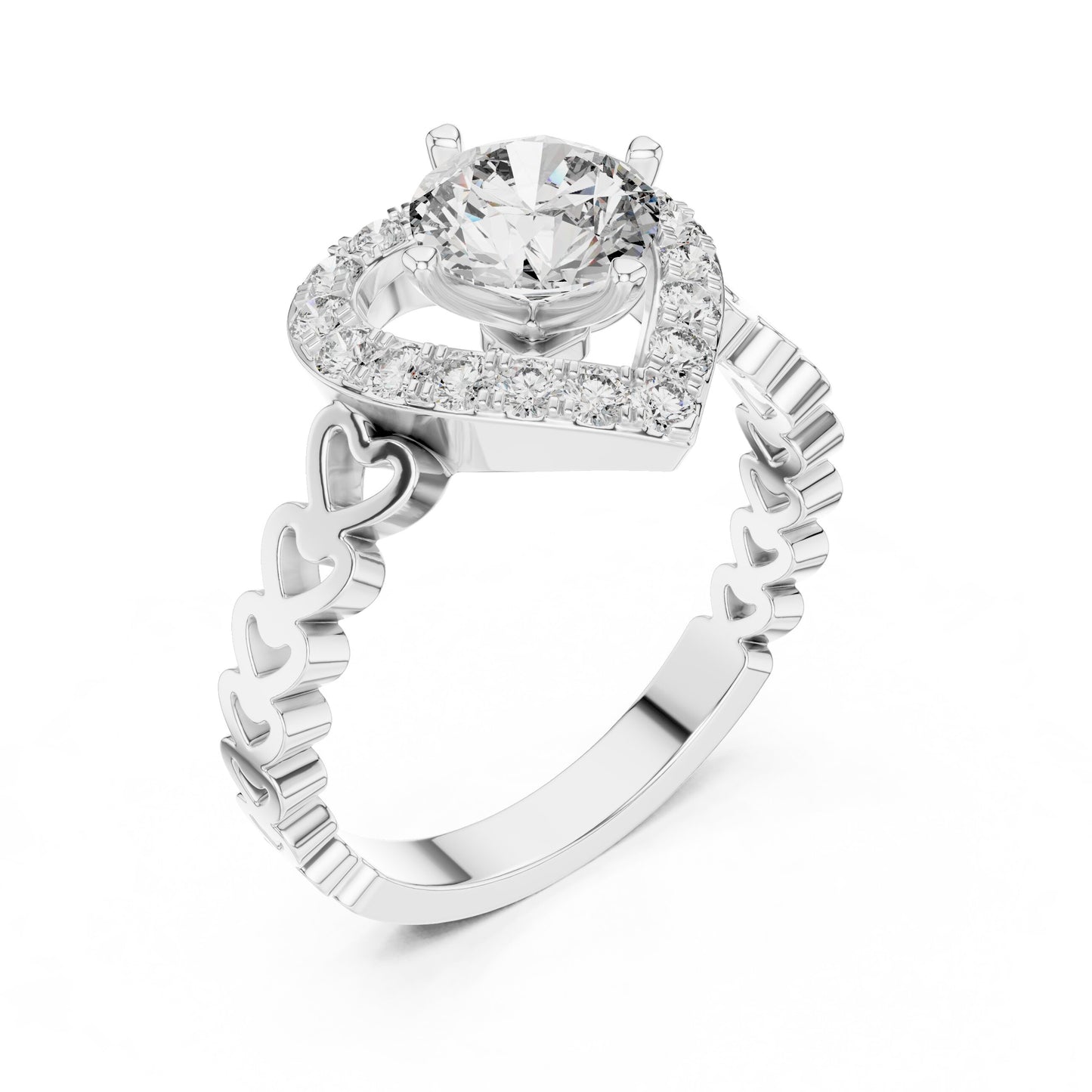 Mixed Shape Lab Grown Diamond Halo Ring