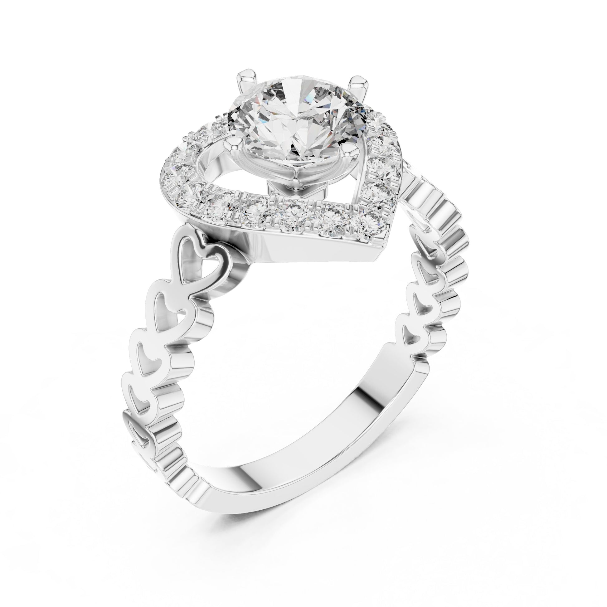 Mixed Shape Lab Grown Diamond Halo Ring