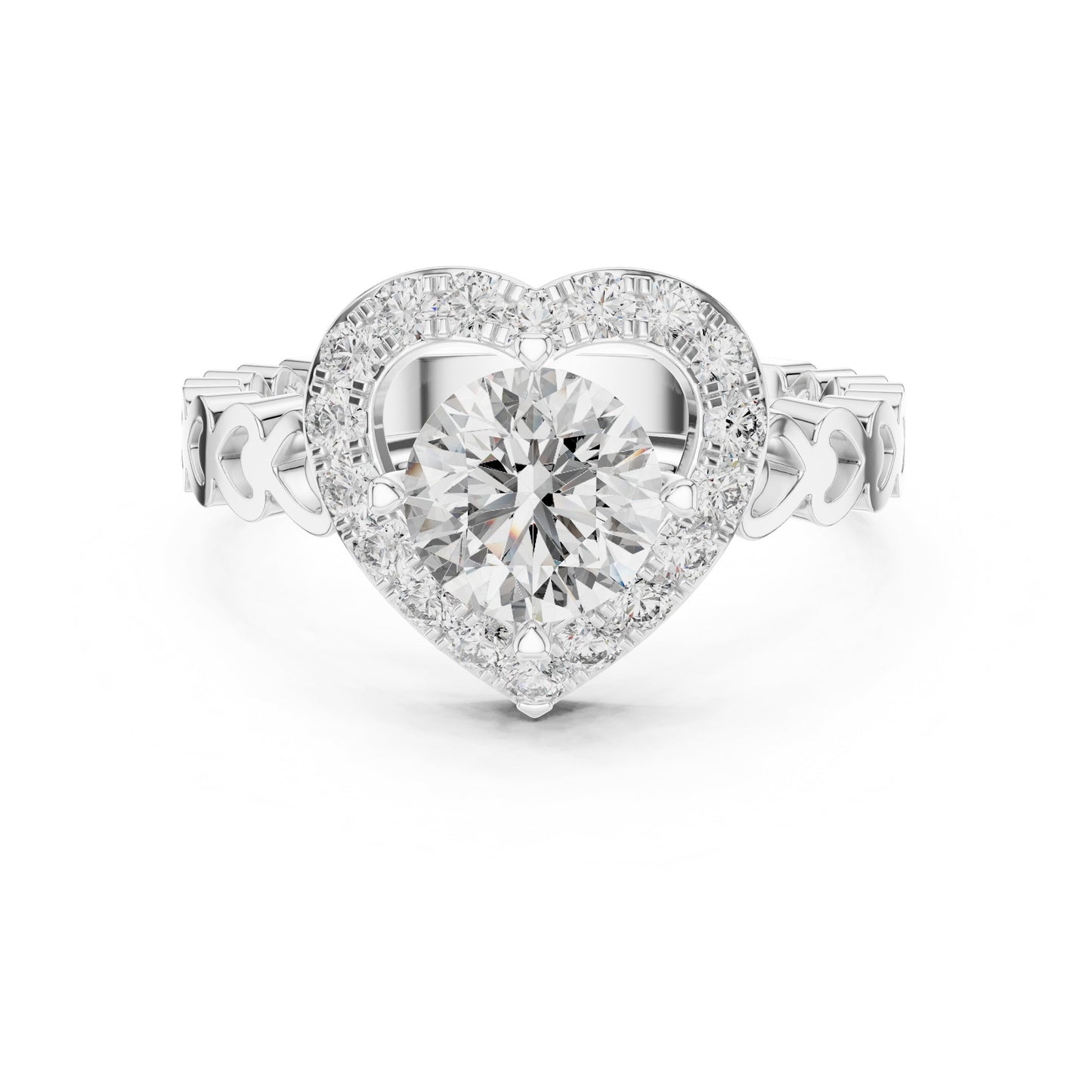 Mixed Shape Lab Grown Diamond Halo Ring