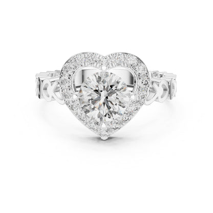 Mixed Shape Lab Grown Diamond Halo Ring