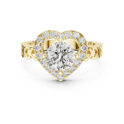 Mixed Shape Lab Grown Diamond Halo Ring