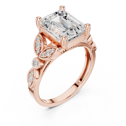 Mixed Shape Lab Grown Diamond Side Stone Ring