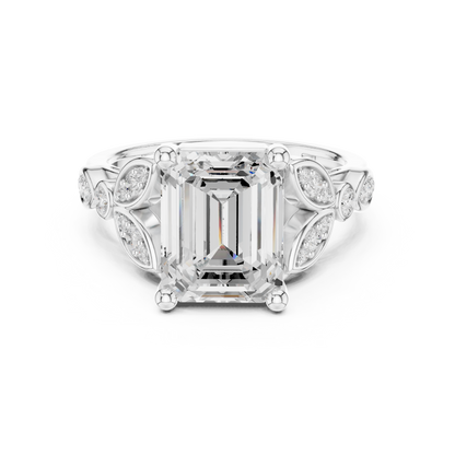 Mixed Shape Lab Grown Diamond Side Stone Ring