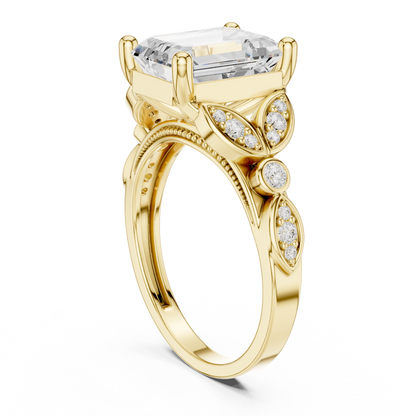 Mixed Shape Lab Grown Diamond Side Stone Ring