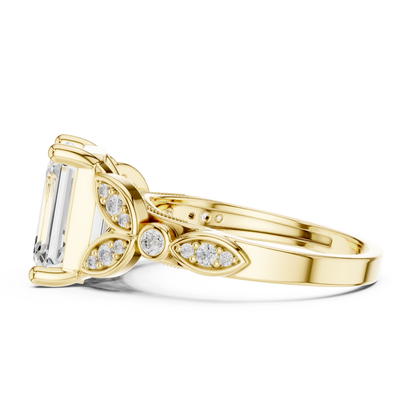 Mixed Shape Lab Grown Diamond Side Stone Ring