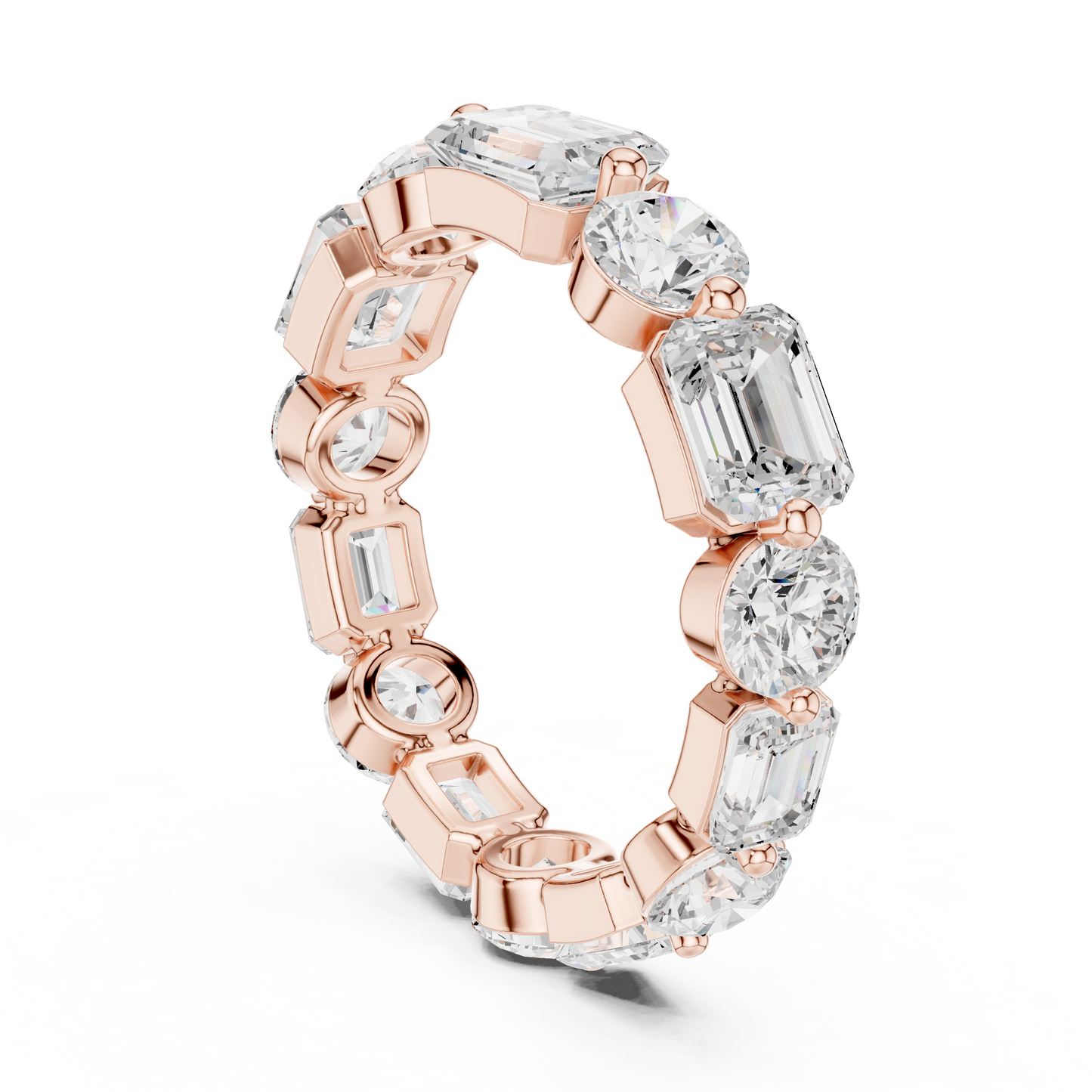 Mixed Shape Lab Grown Diamond Eternity Ring