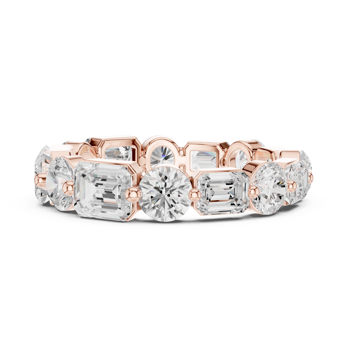 Mixed Shape Lab Grown Diamond Eternity Ring