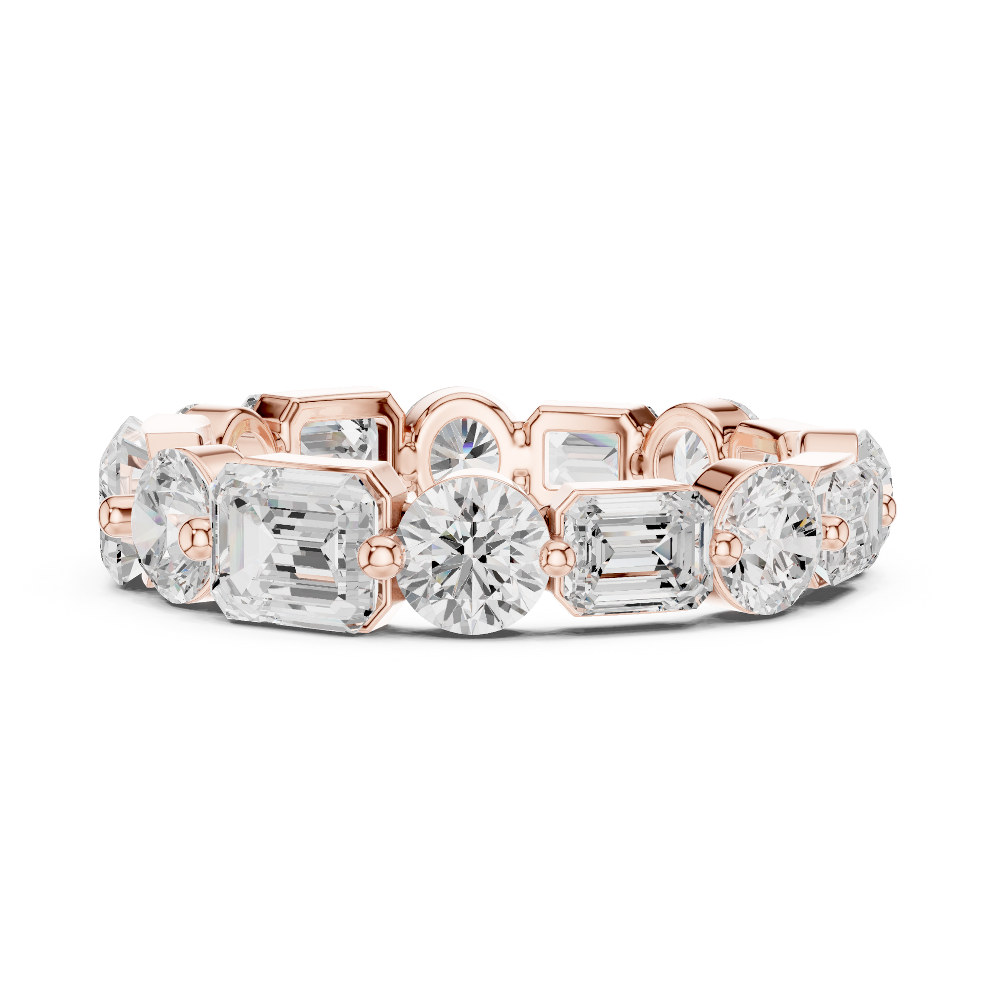 Mixed Shape Lab Grown Diamond Eternity Ring