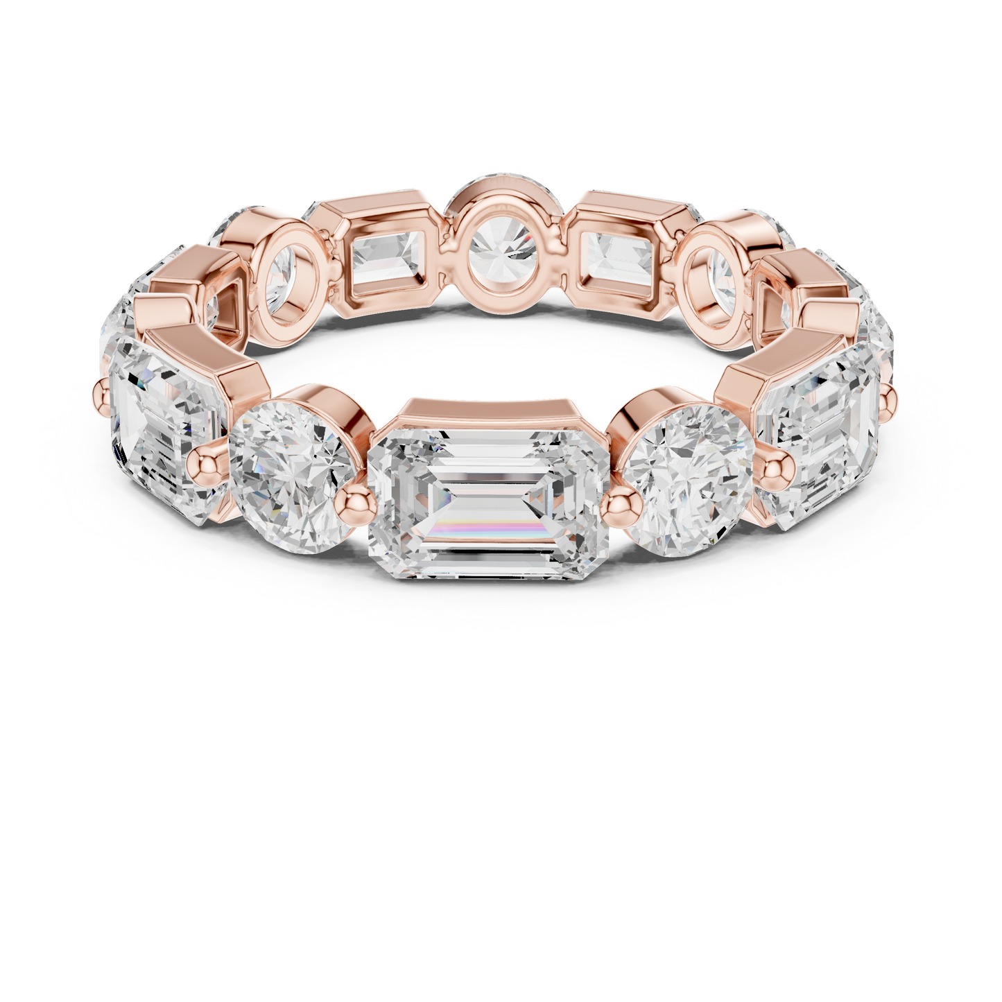 Mixed Shape Lab Grown Diamond Eternity Ring