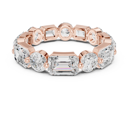 Mixed Shape Lab Grown Diamond Eternity Ring