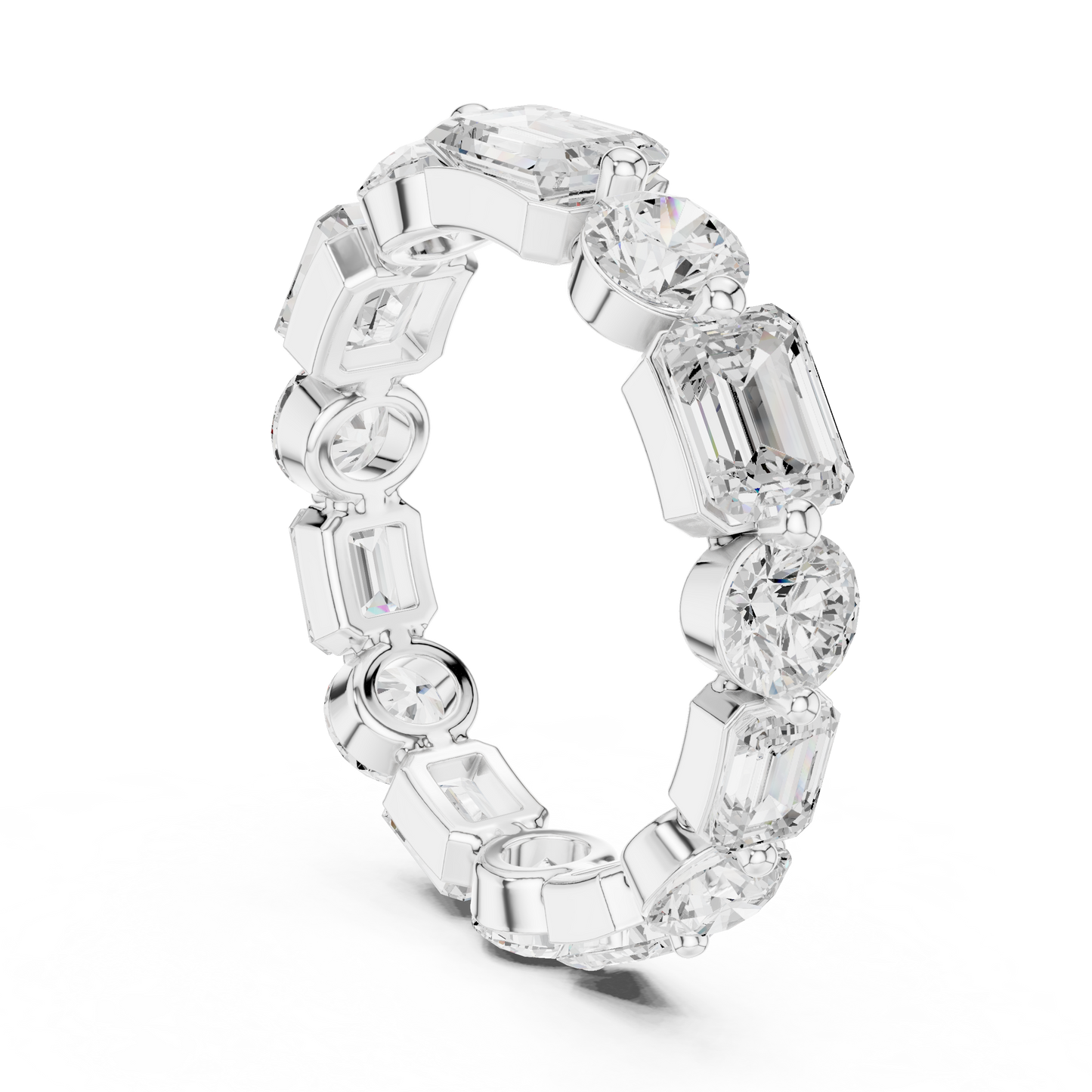 Mixed Shape Lab Grown Diamond Eternity Ring