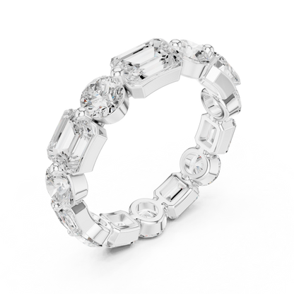 Mixed Shape Lab Grown Diamond Eternity Ring