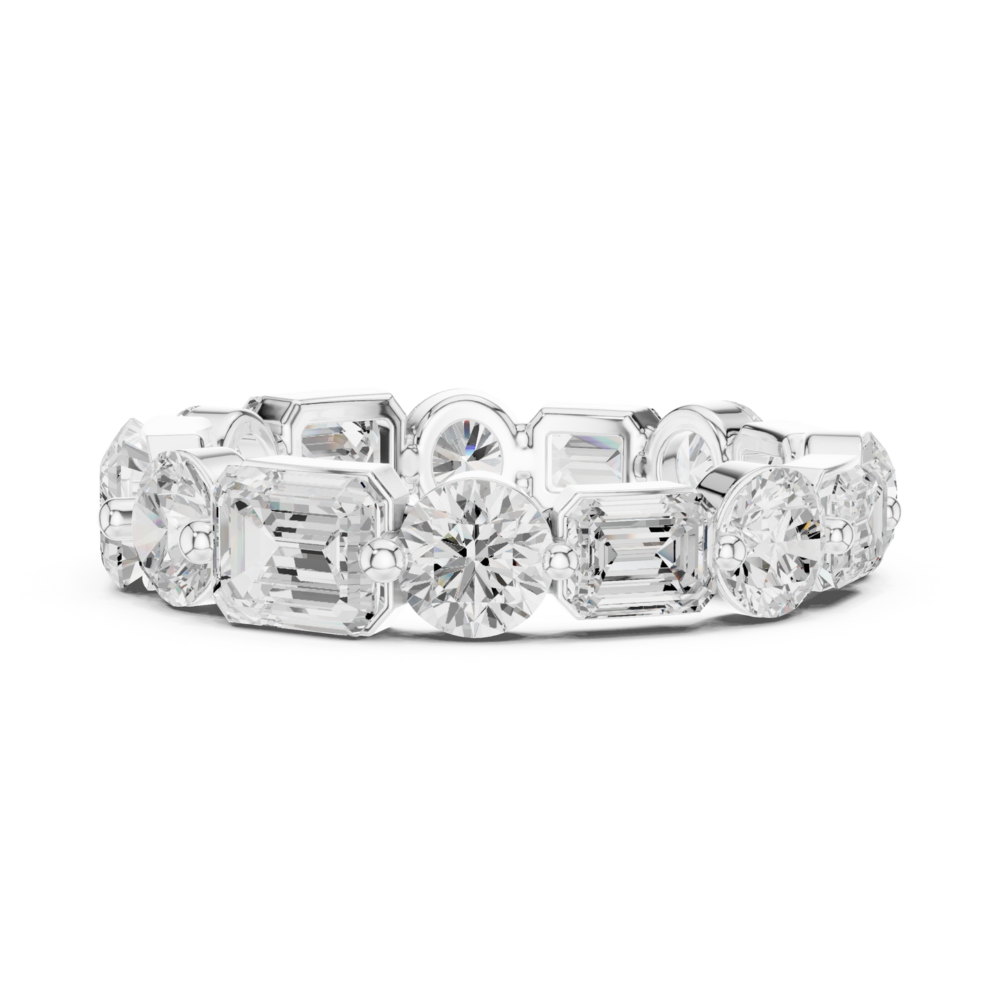 Mixed Shape Lab Grown Diamond Eternity Ring