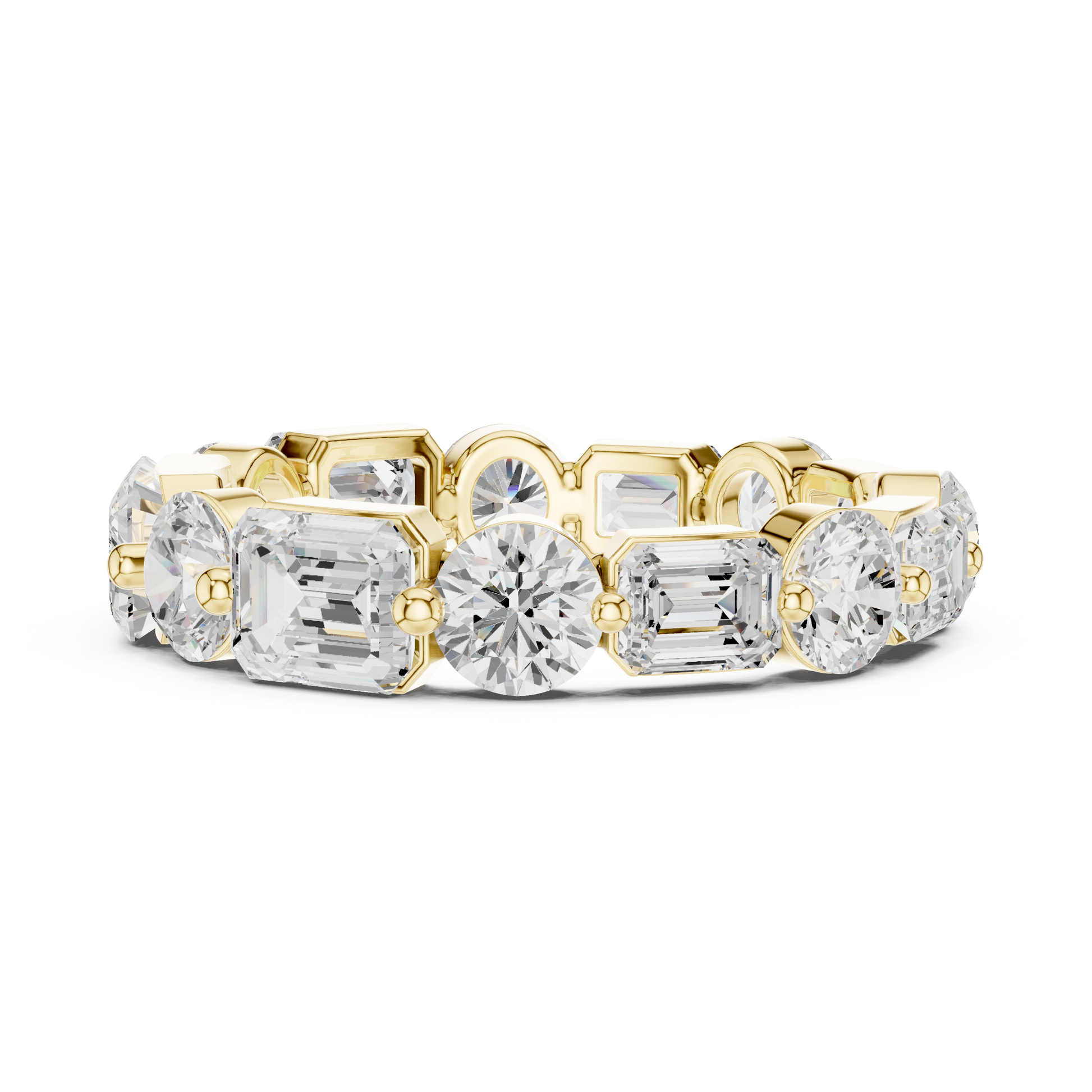 Mixed Shape Lab Grown Diamond Eternity Ring