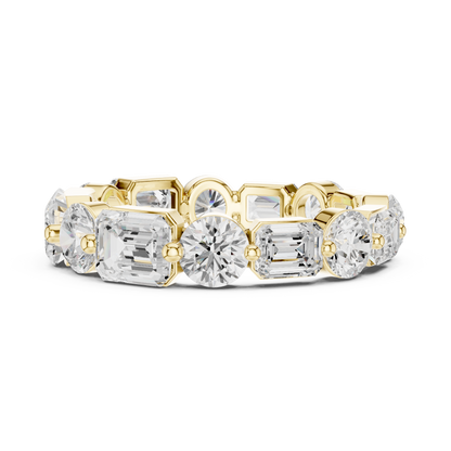 Mixed Shape Lab Grown Diamond Eternity Ring