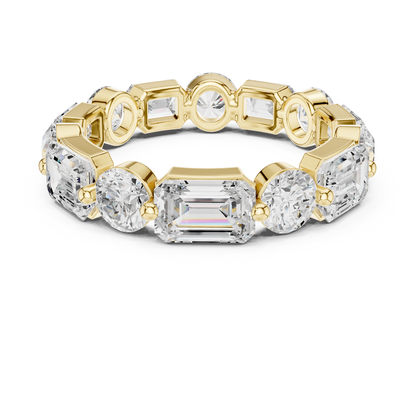 Mixed Shape Lab Grown Diamond Eternity Ring