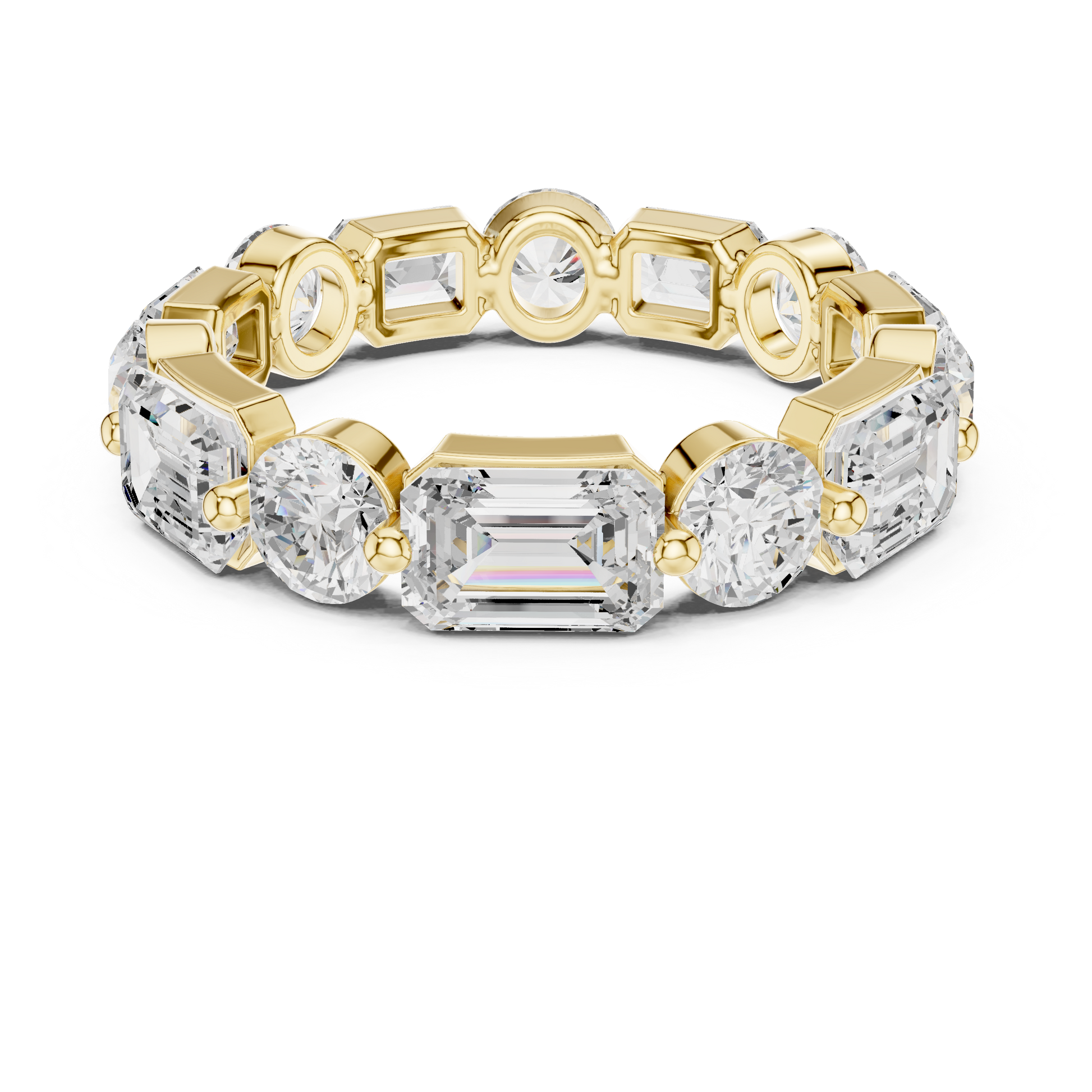 Mixed Shape Lab Grown Diamond Eternity Ring