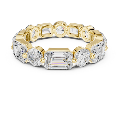 Mixed Shape Lab Grown Diamond Eternity Ring