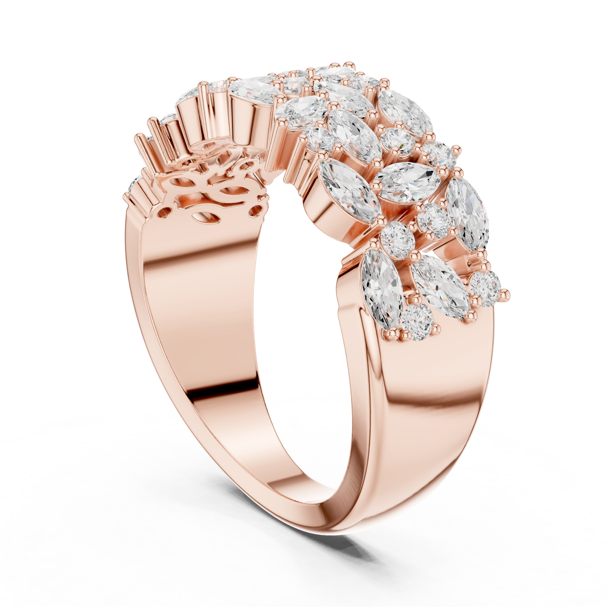 Mixed Shape Lab Grown Diamond Halo Ring