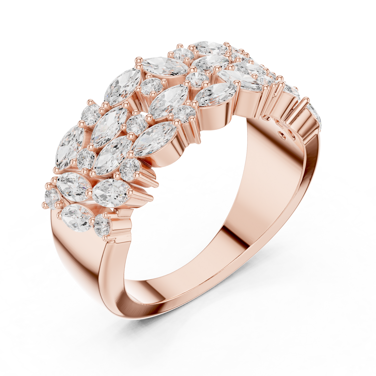 Mixed Shape Lab Grown Diamond Halo Ring