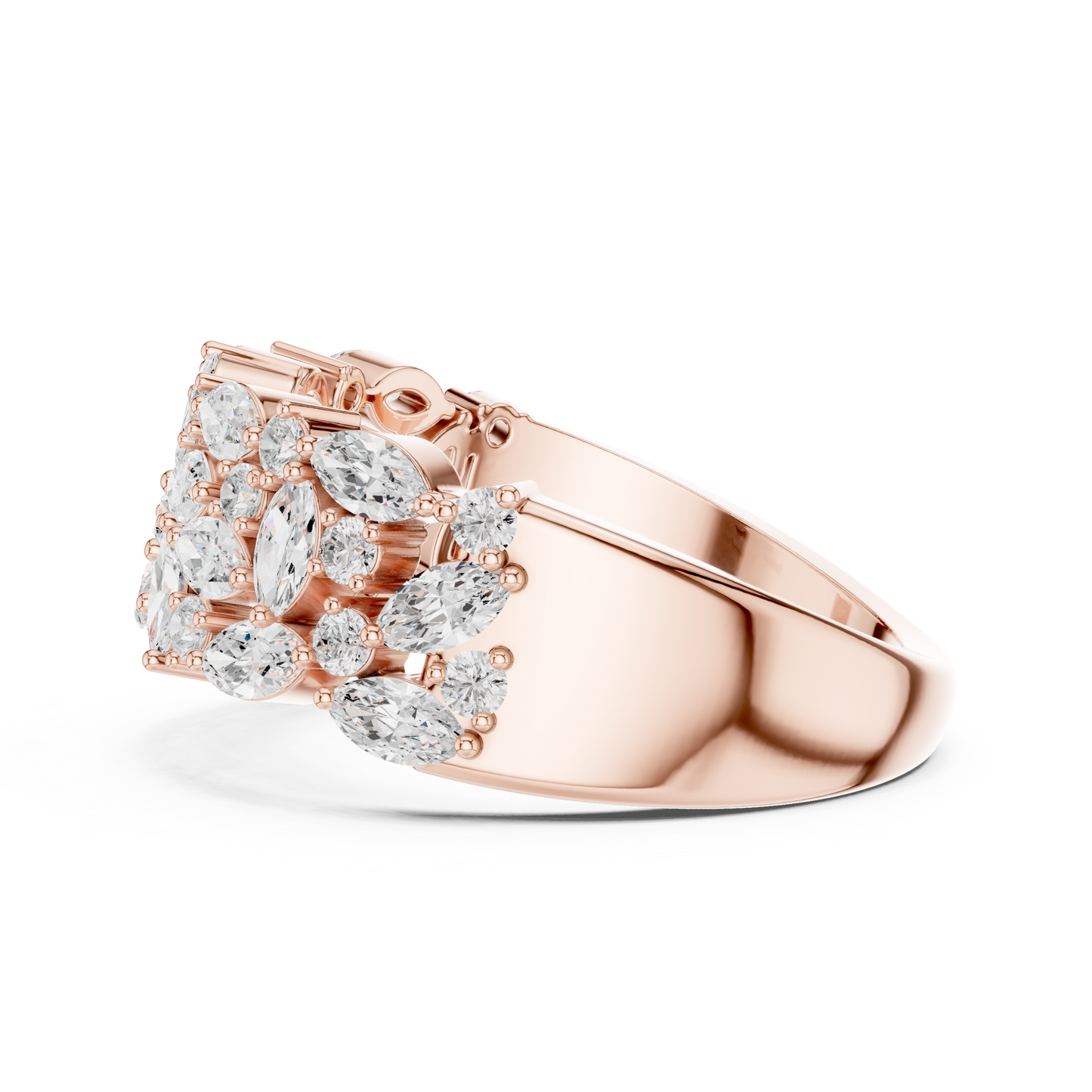 Mixed Shape Lab Grown Diamond Halo Ring