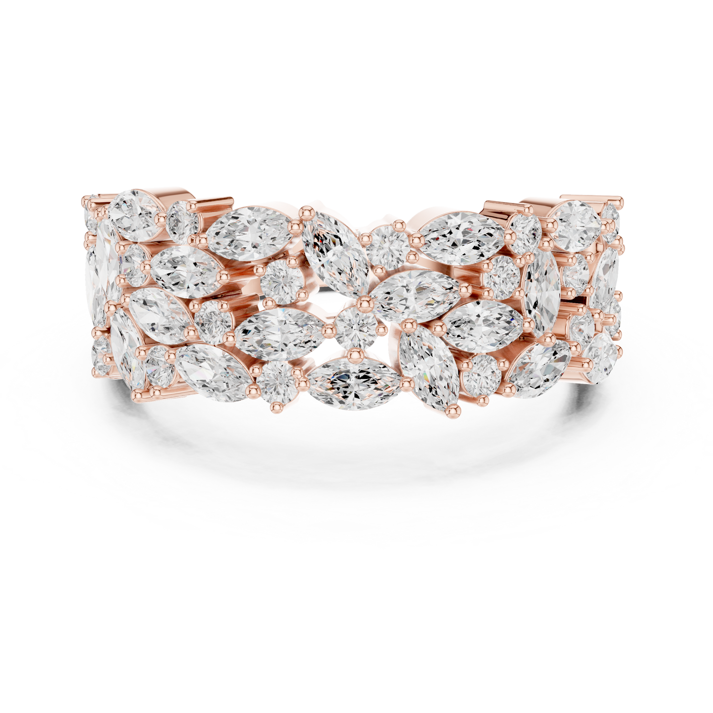Mixed Shape Lab Grown Diamond Halo Ring