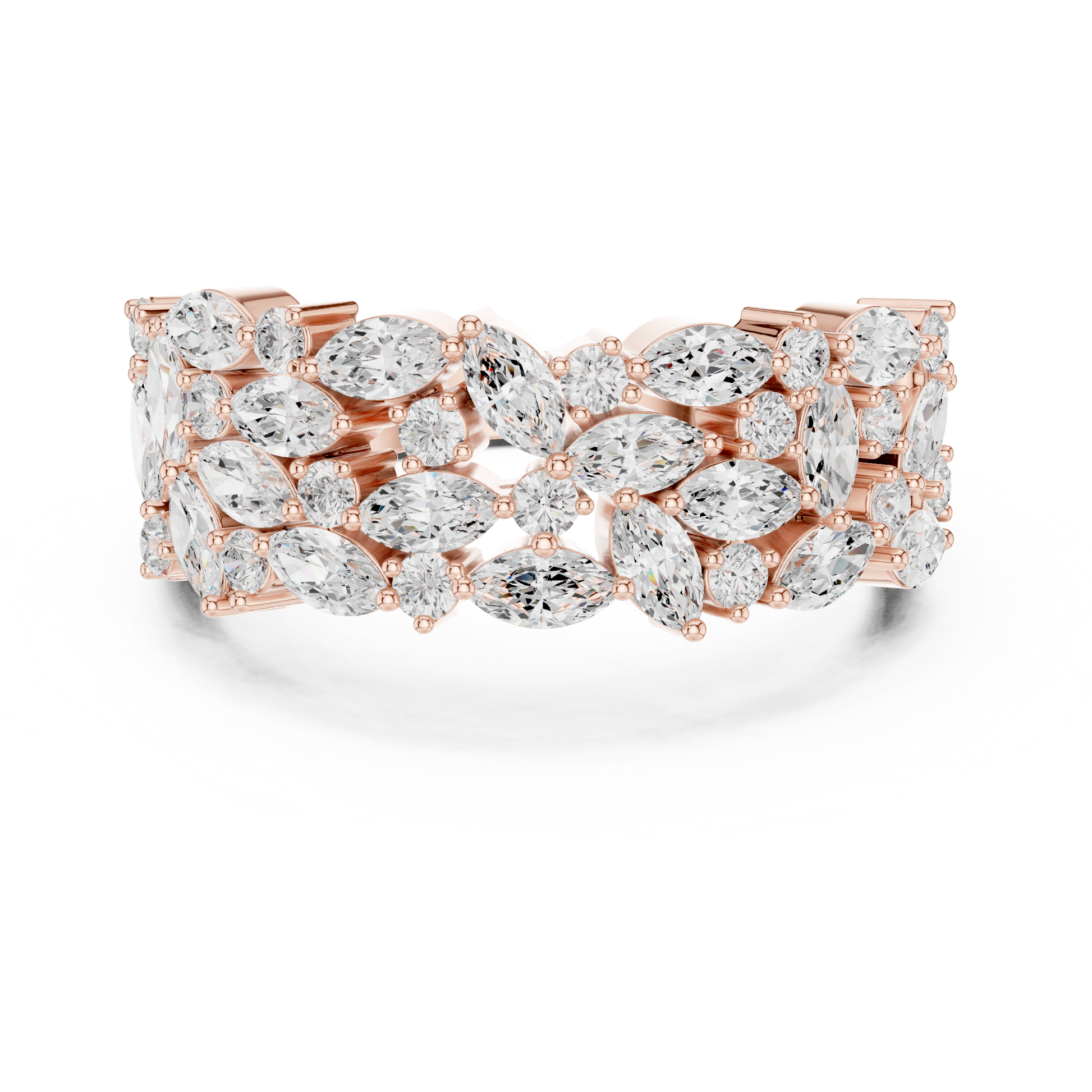 Mixed Shape Lab Grown Diamond Halo Ring
