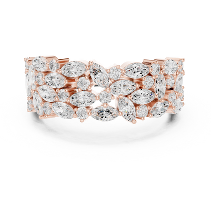 Mixed Shape Lab Grown Diamond Halo Ring