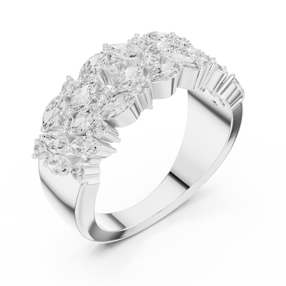 Mixed Shape Lab Grown Diamond Halo Ring