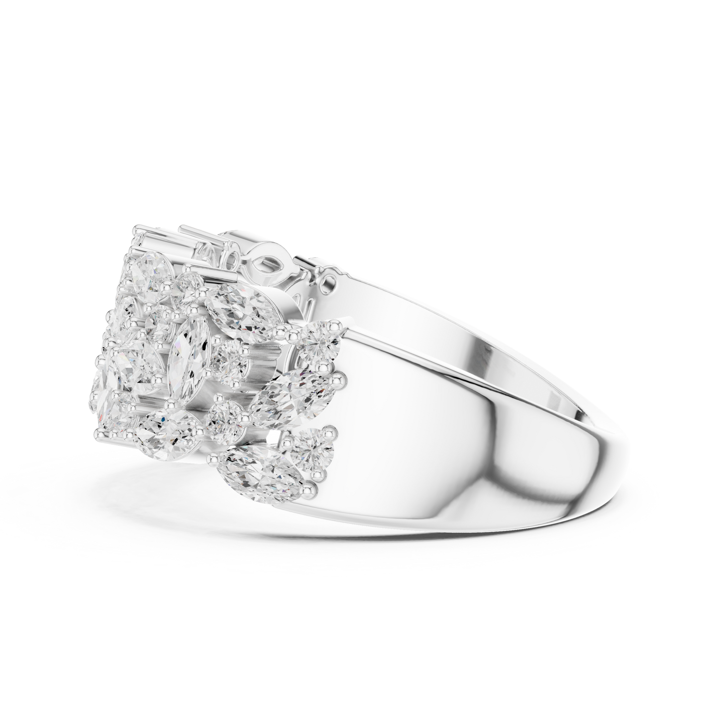 Mixed Shape Lab Grown Diamond Halo Ring