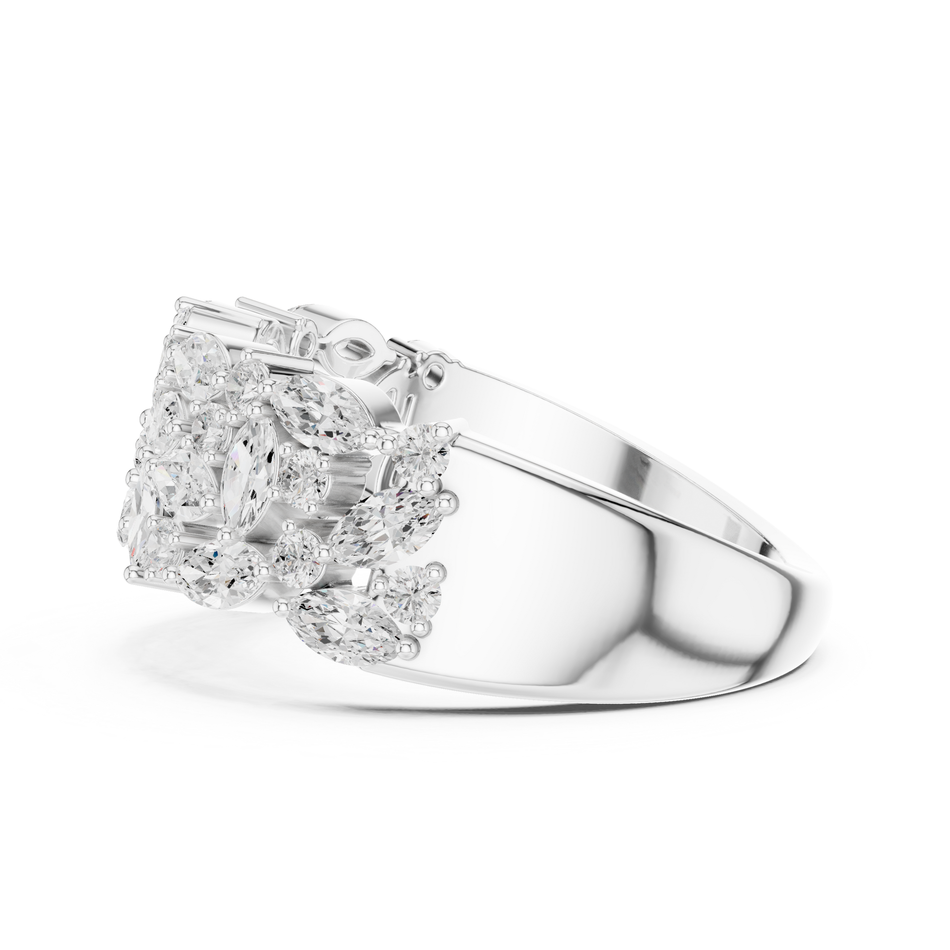 Mixed Shape Lab Grown Diamond Halo Ring
