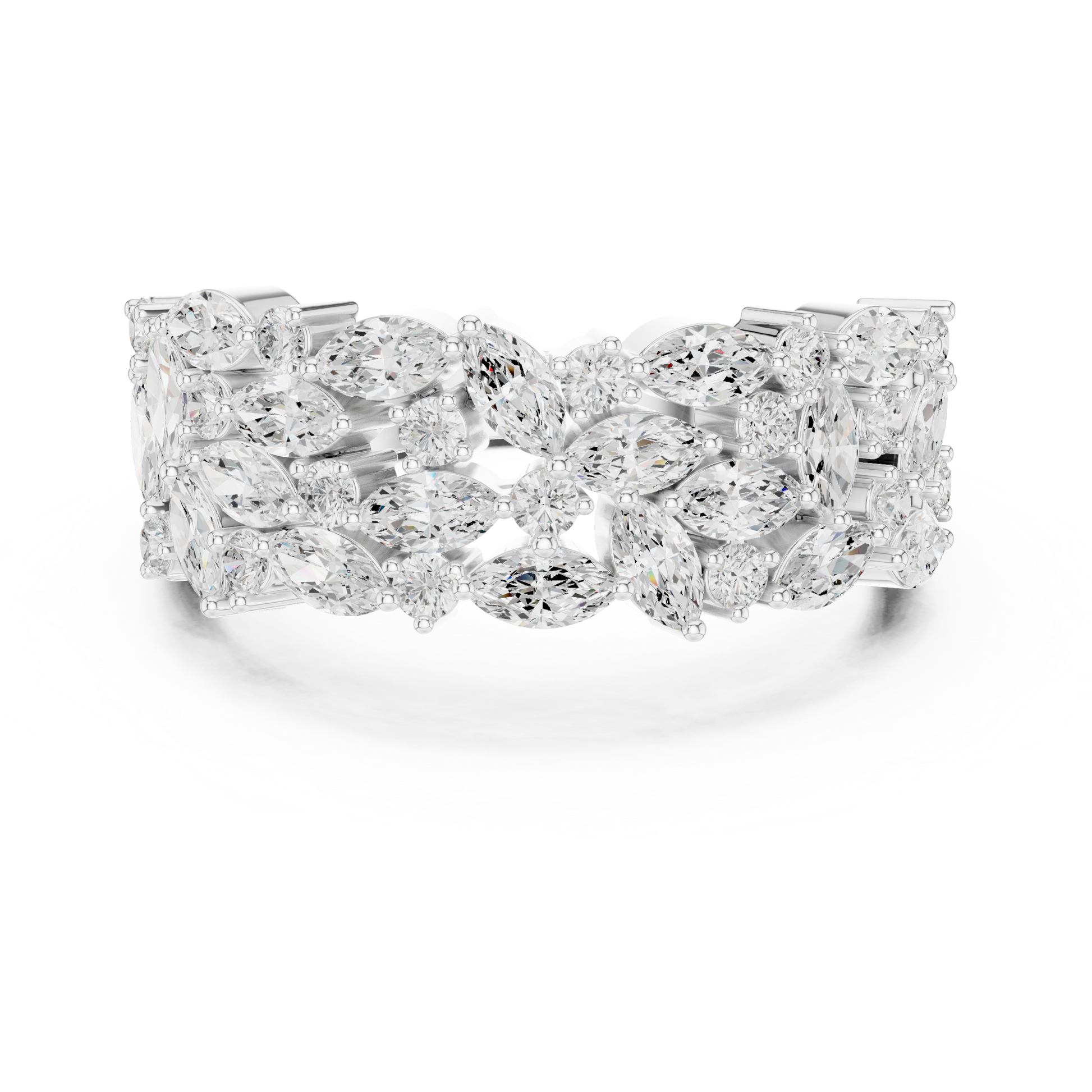 Mixed Shape Lab Grown Diamond Halo Ring