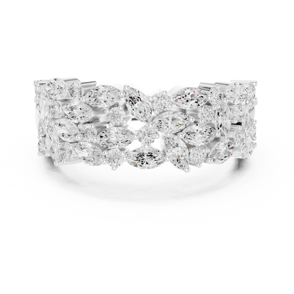Mixed Shape Lab Grown Diamond Halo Ring