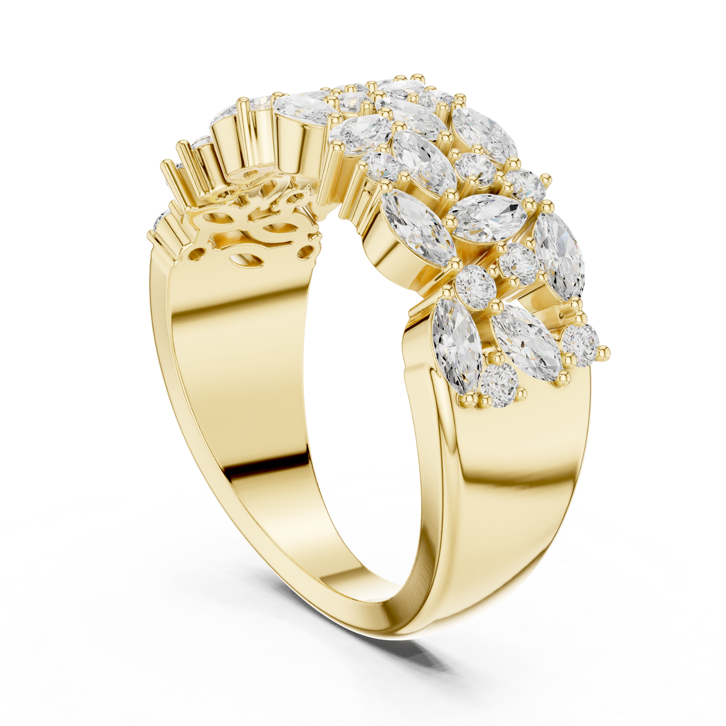 Mixed Shape Lab Grown Diamond Halo Ring
