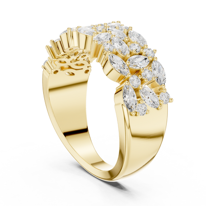 Mixed Shape Lab Grown Diamond Halo Ring