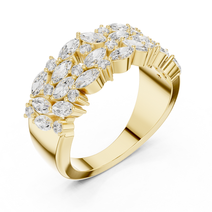 Mixed Shape Lab Grown Diamond Halo Ring