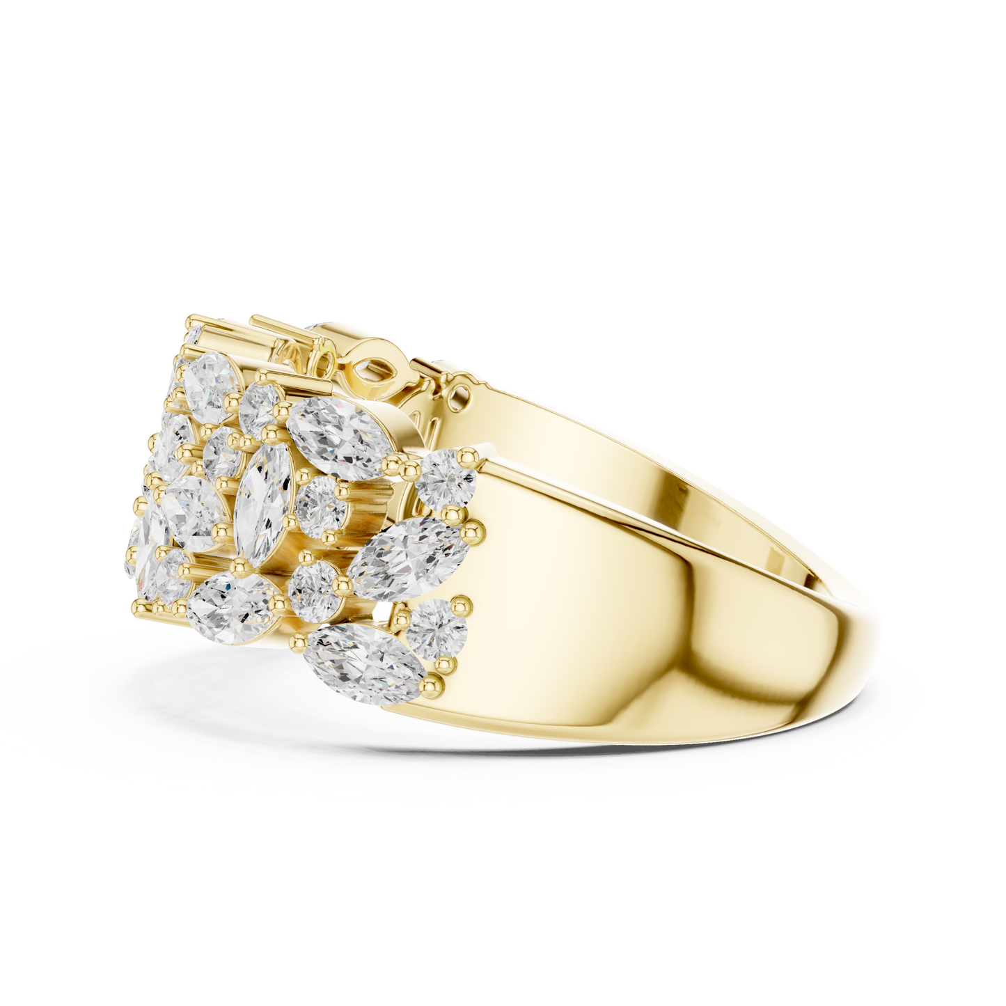 Mixed Shape Lab Grown Diamond Halo Ring
