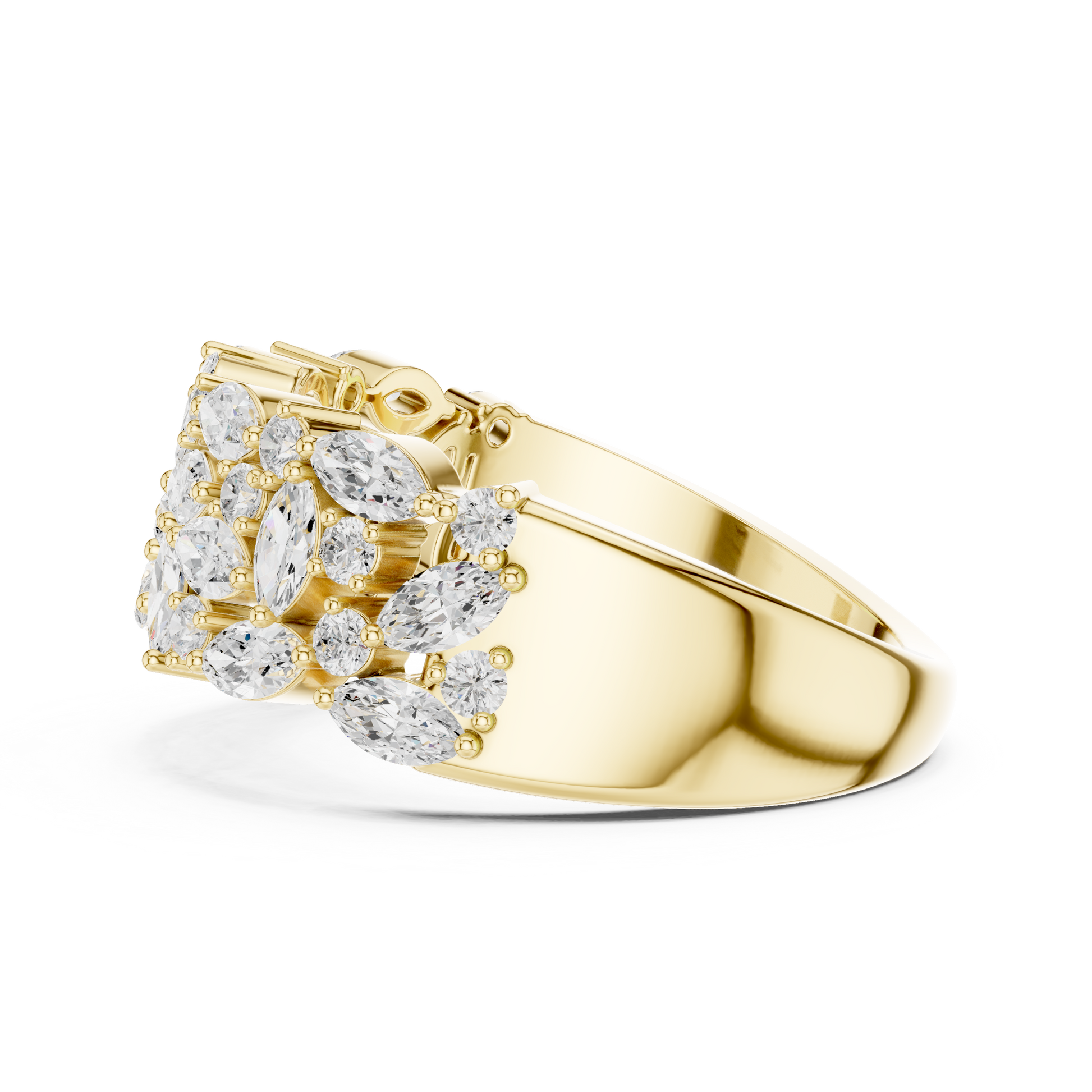Mixed Shape Lab Grown Diamond Halo Ring