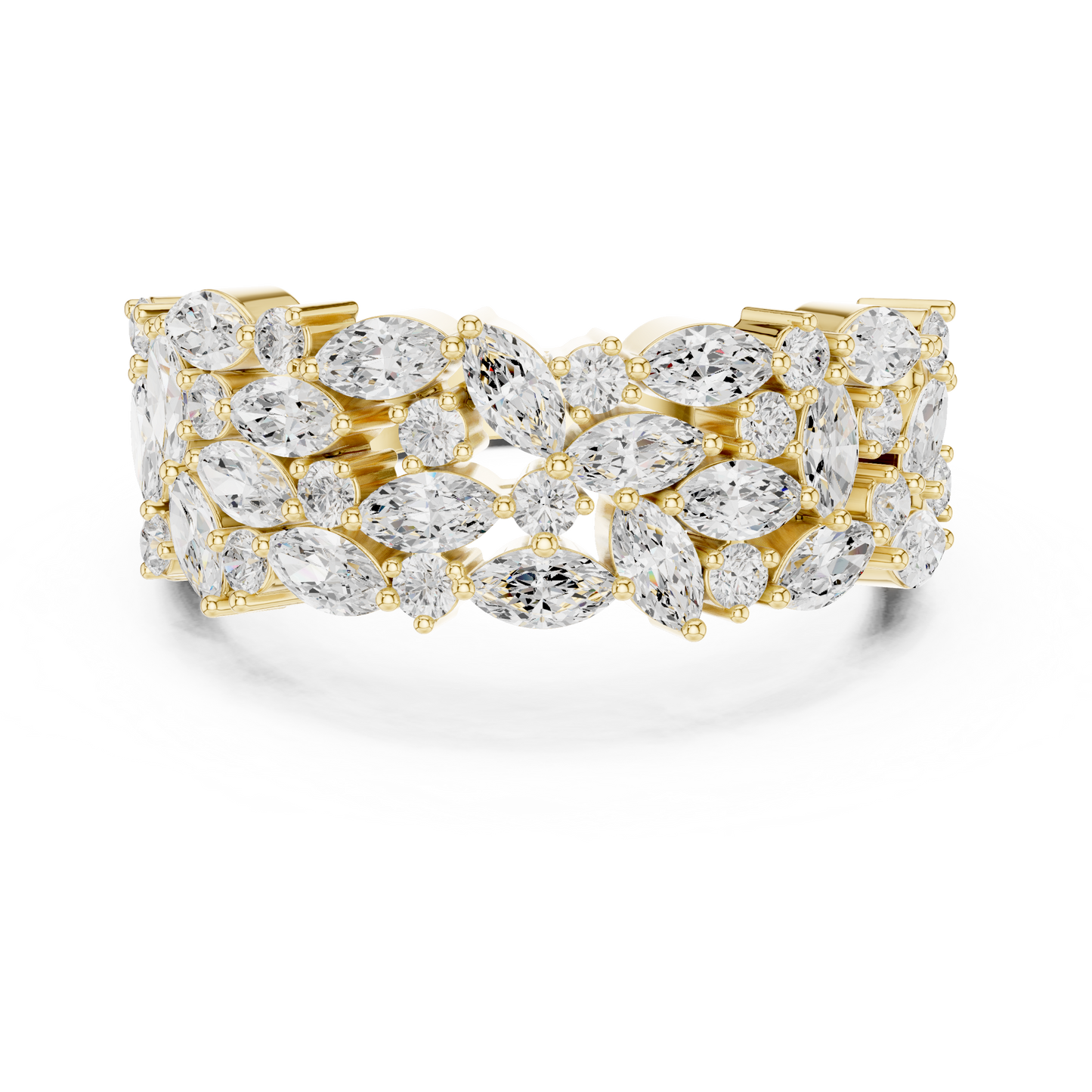Mixed Shape Lab Grown Diamond Halo Ring